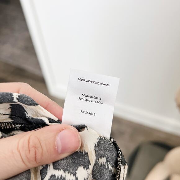 [Gigi Parker] Leopard Animal Print Twisted High Neck Knot Halter Midi Dress XL - Picture 10 of 10